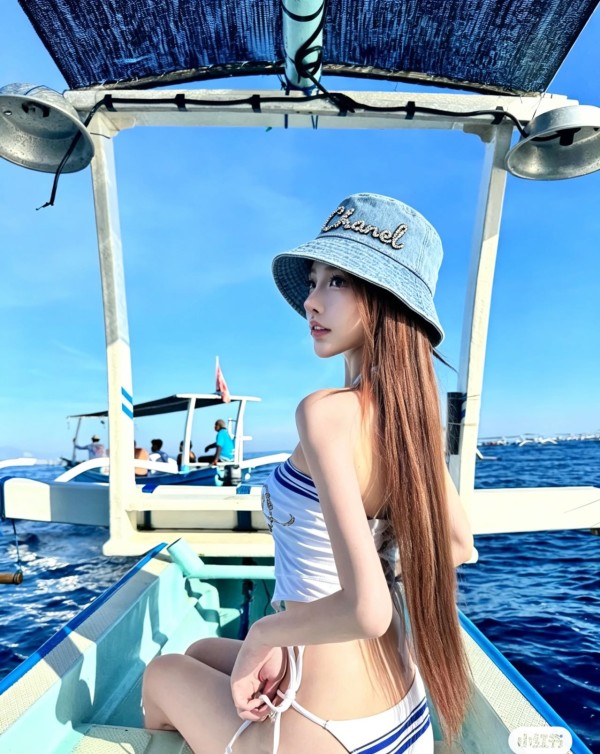 샤넬 소향 어부모자 비치 햇빛가