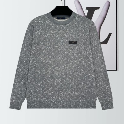 LV 반사 로고 프린트 라운드넥