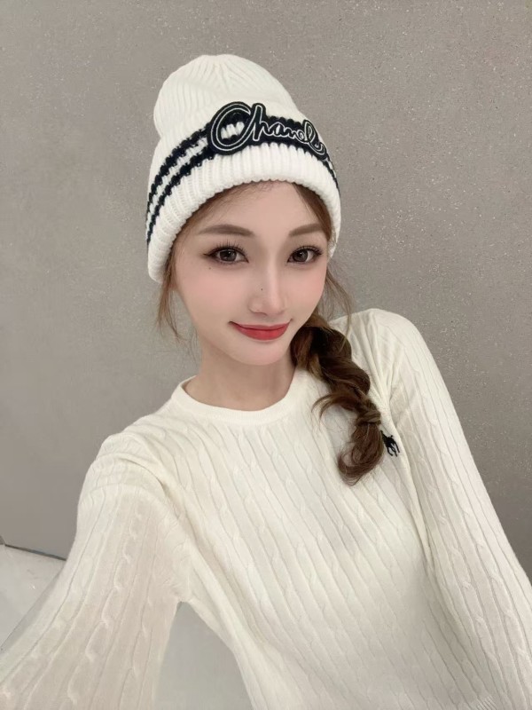 샤넬 니트 모자