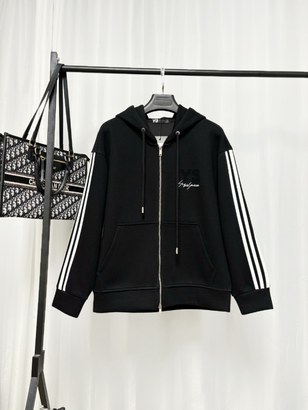 Y-3 후드 집업 재킷