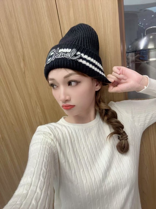 샤넬 니트 모자