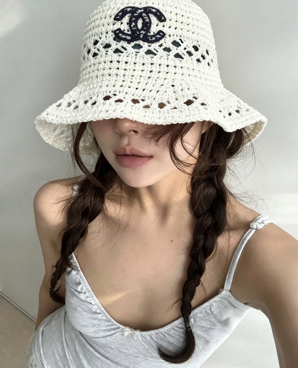 더블C 밀짚 버킷햇